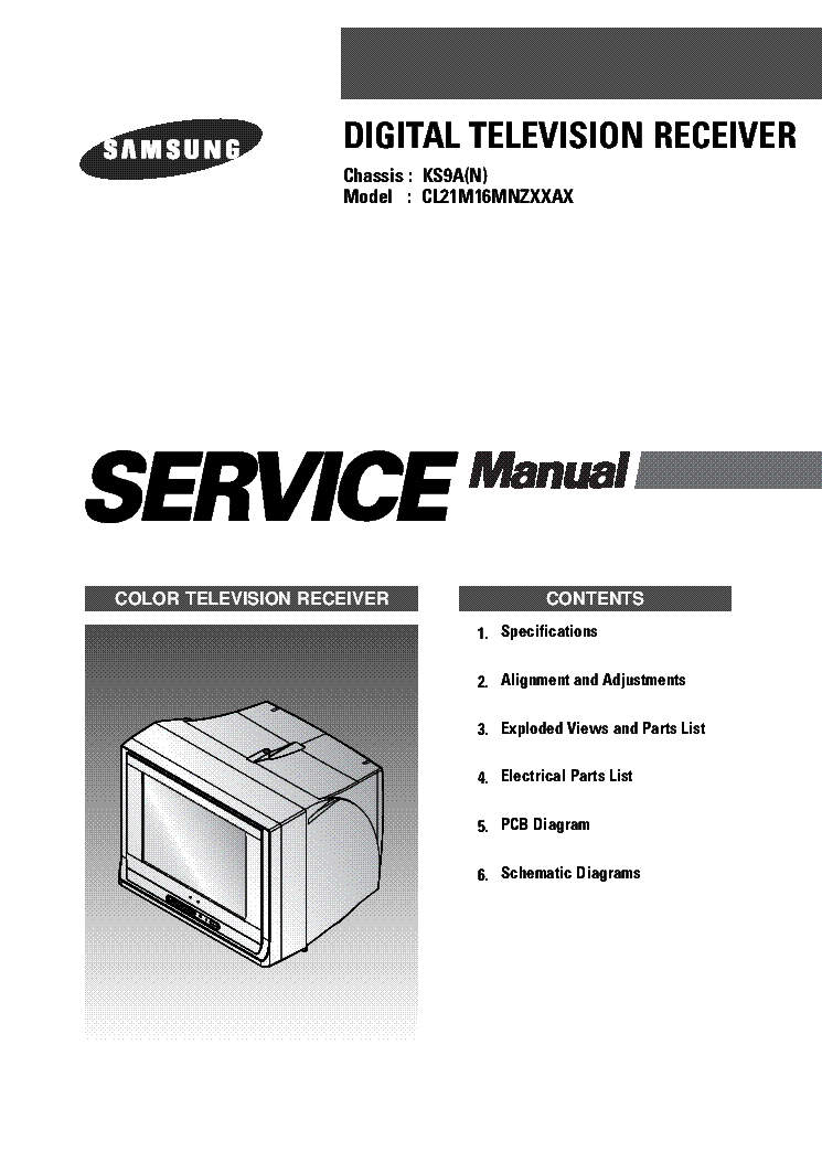 SAMSUNG CL-21M16M CHASSIS KS9A 2004-04 SM Service Manual download ...