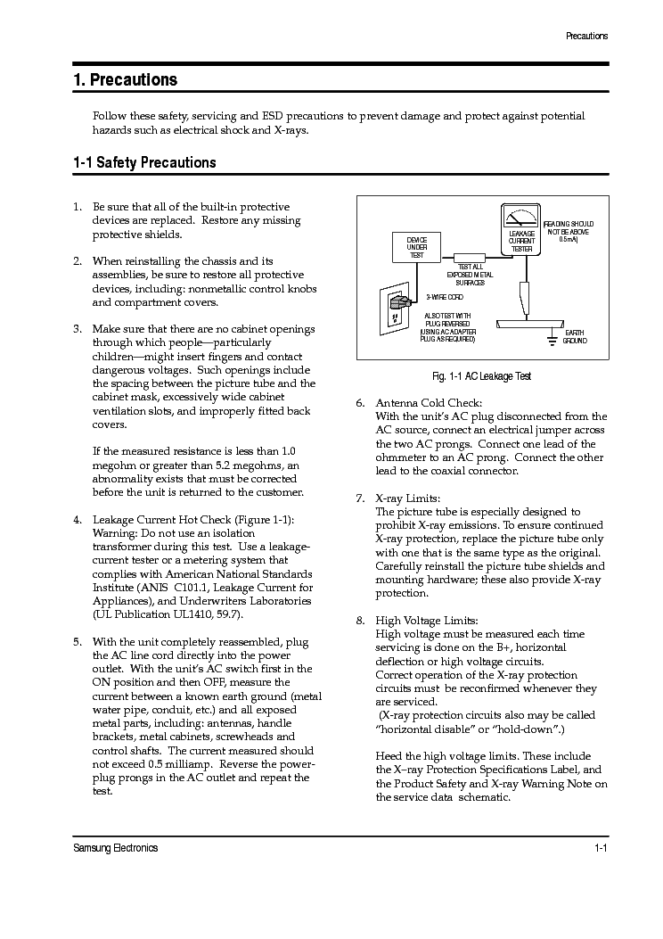 SAMSUNG CS29,34Z4HF9X CH KS4A service manual (2nd page)