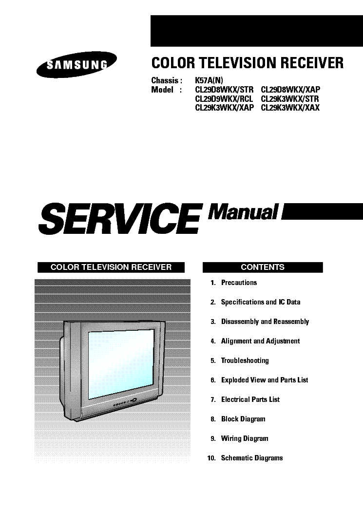 SAMSUNG K57A CL29D8WKX service manual (1st page)