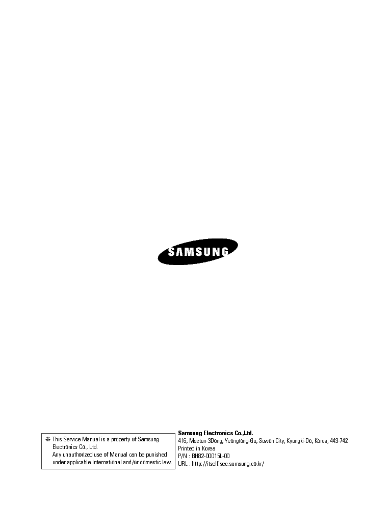 SAMSUNG LE17,19 service manual (2nd page)