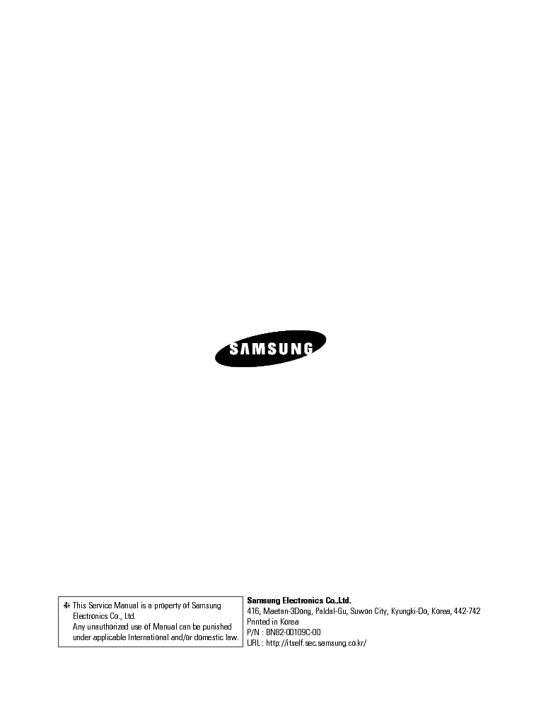 SAMSUNG LW15M13C service manual (2nd page)