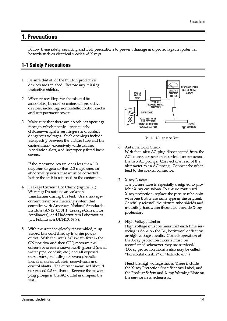 SAMSUNG SP43T7HPS XSV-J54A-P-C1.5- service manual (2nd page)