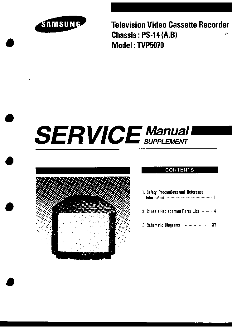 SAMSUNG TVP5070 CH PS14 service manual
