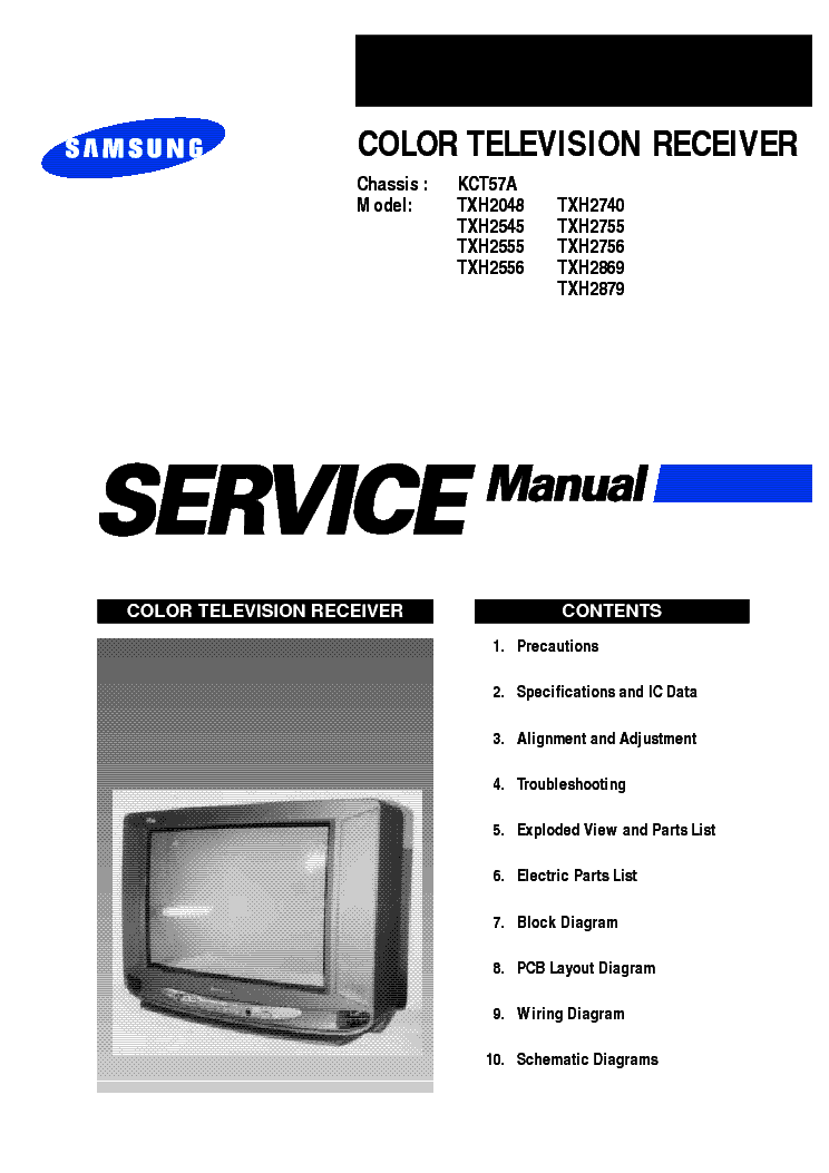 SAMSUNG TXH2048 SM service manual