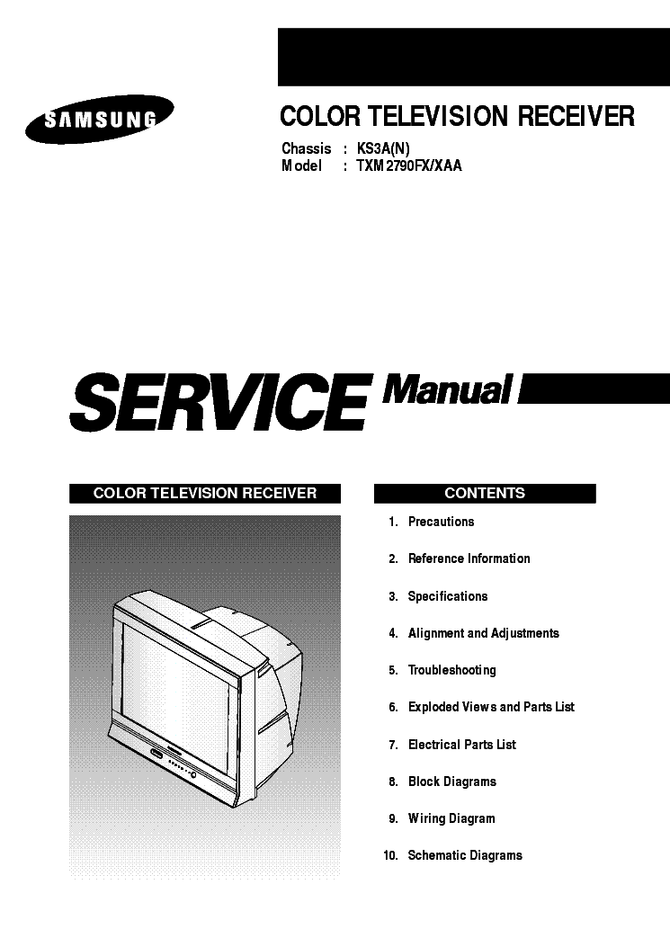 SAMSUNG TXM2790 KS3A-N-SM service manual