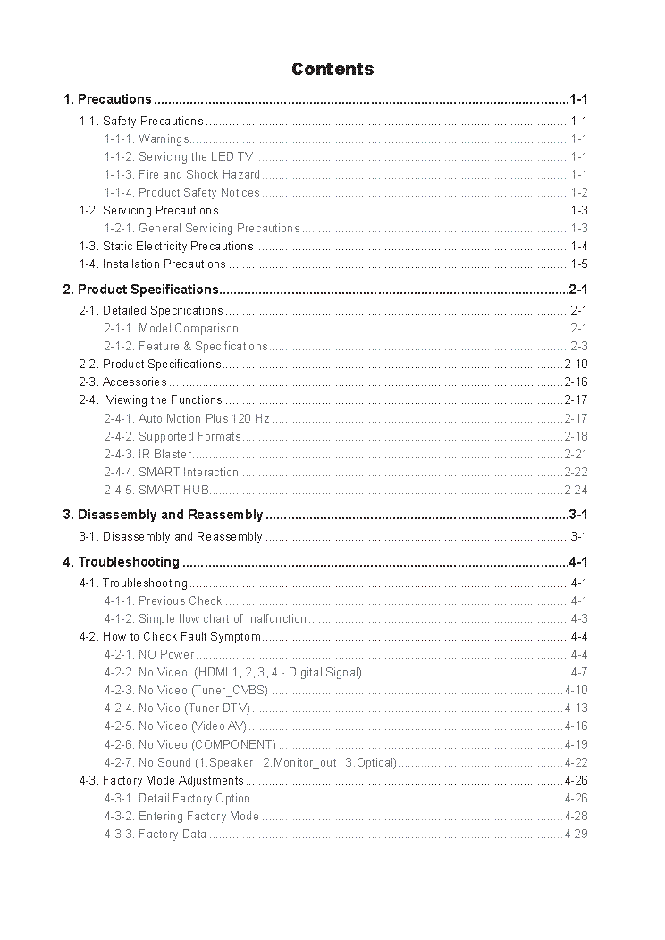 SAMSUNG UN32F6300AF UN40F6300AF UN46F6300AF UN55F6300AF UN50F6300AF UN60F6300AF UN65F6300AF CHASSIS U85A SERVICE MANUAL service manual (2nd page)