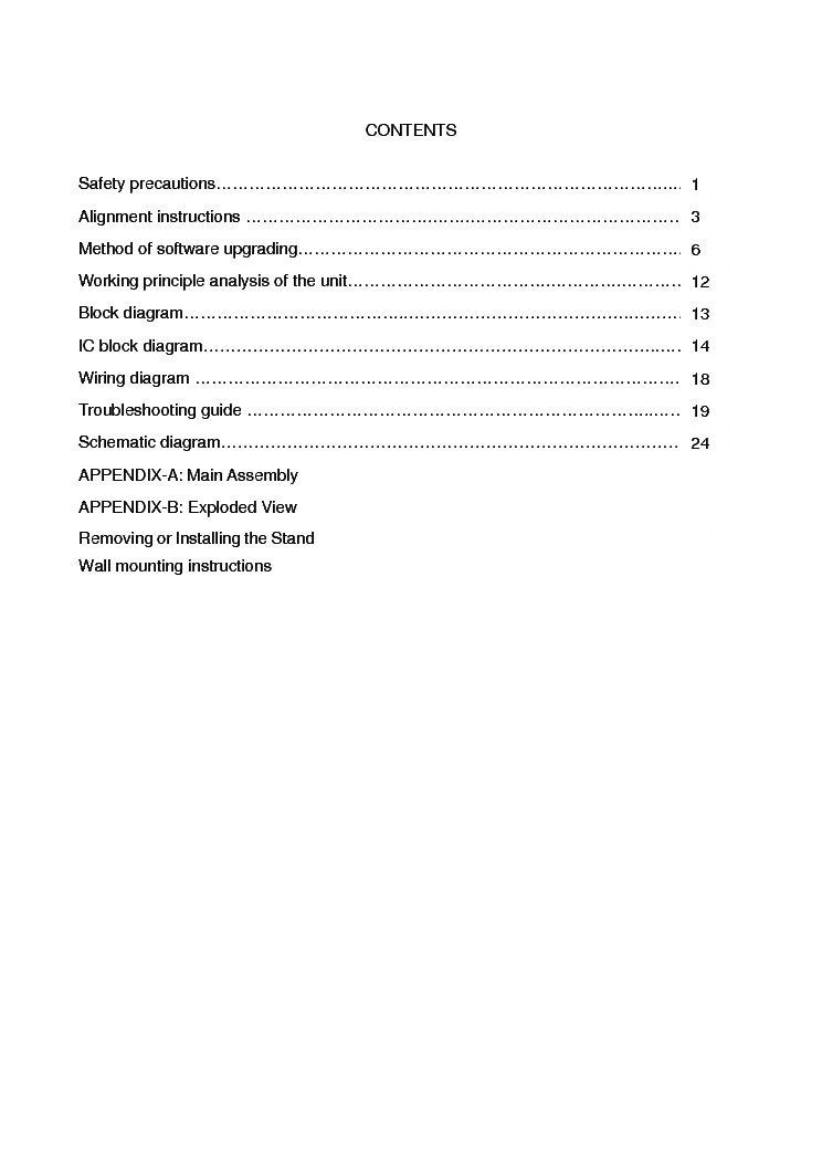 SANYO 26XR8K service manual (2nd page)