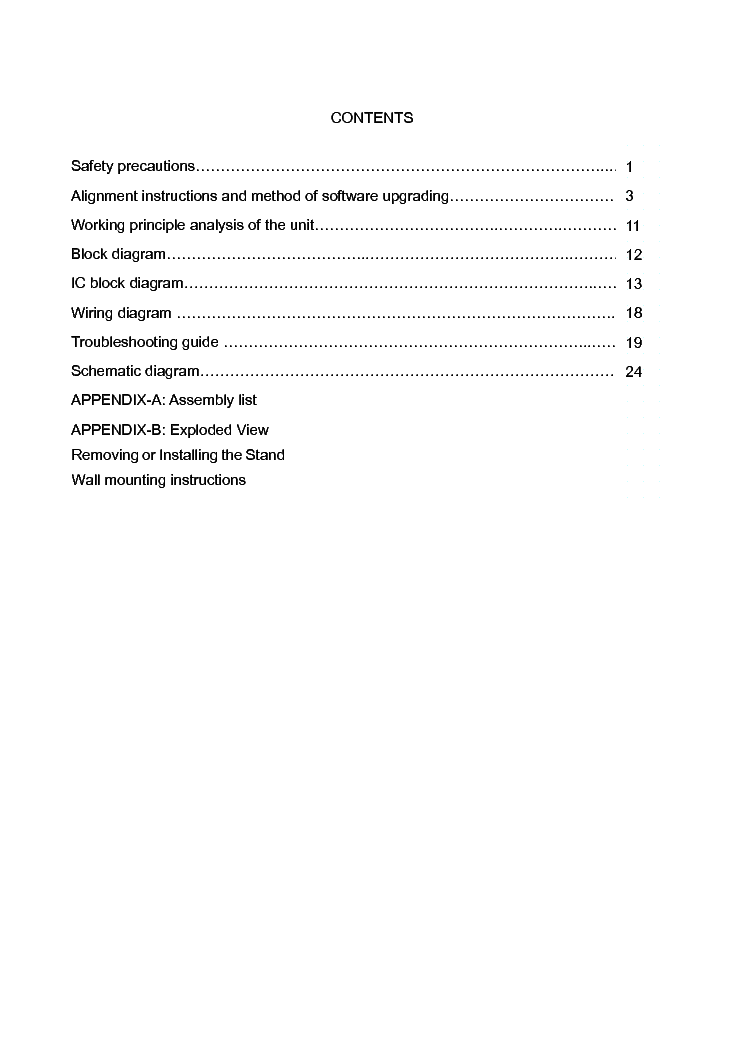 SANYO 26XR9DA-DRB service manual (2nd page)