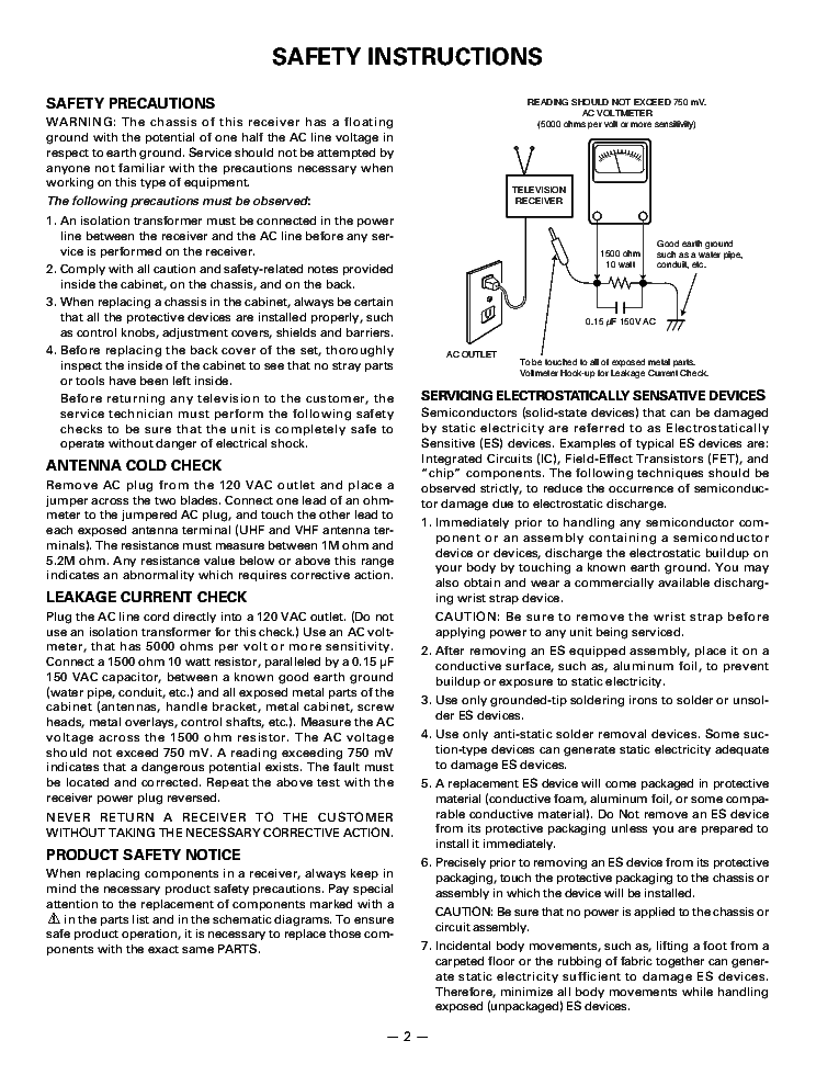 SANYO DP32648 service manual (2nd page)