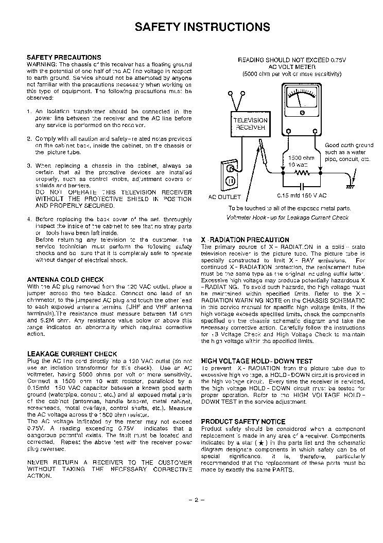 SANYO DS19430 service manual (2nd page)