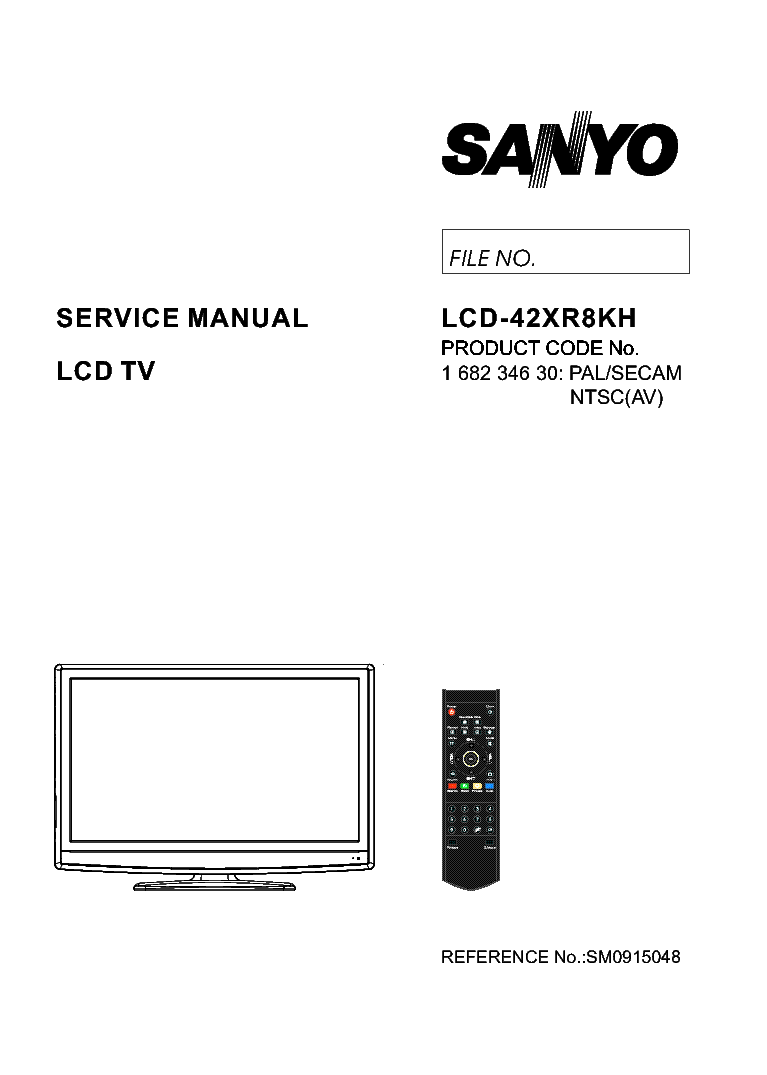 SANYO LCD-42XR8KH SM service manual