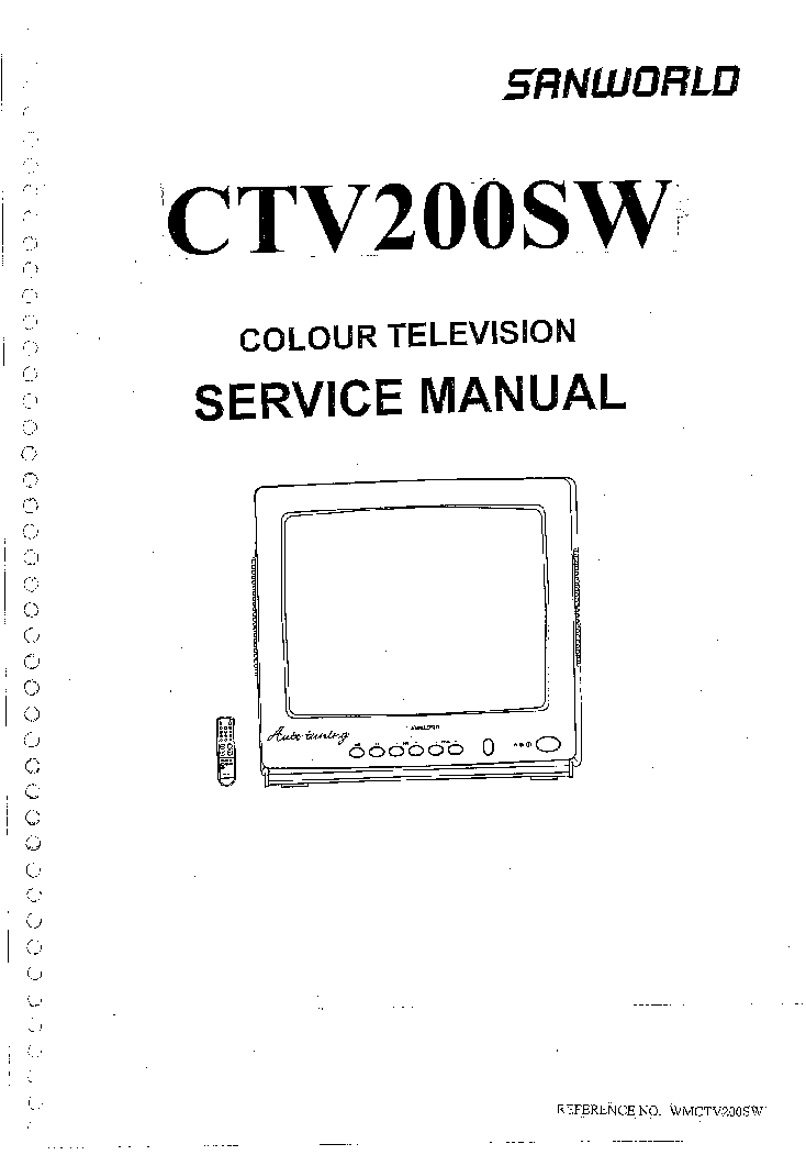 SANYO SANWORLD CTV200SW CHASSIS BC8 SM service manual (1st page)