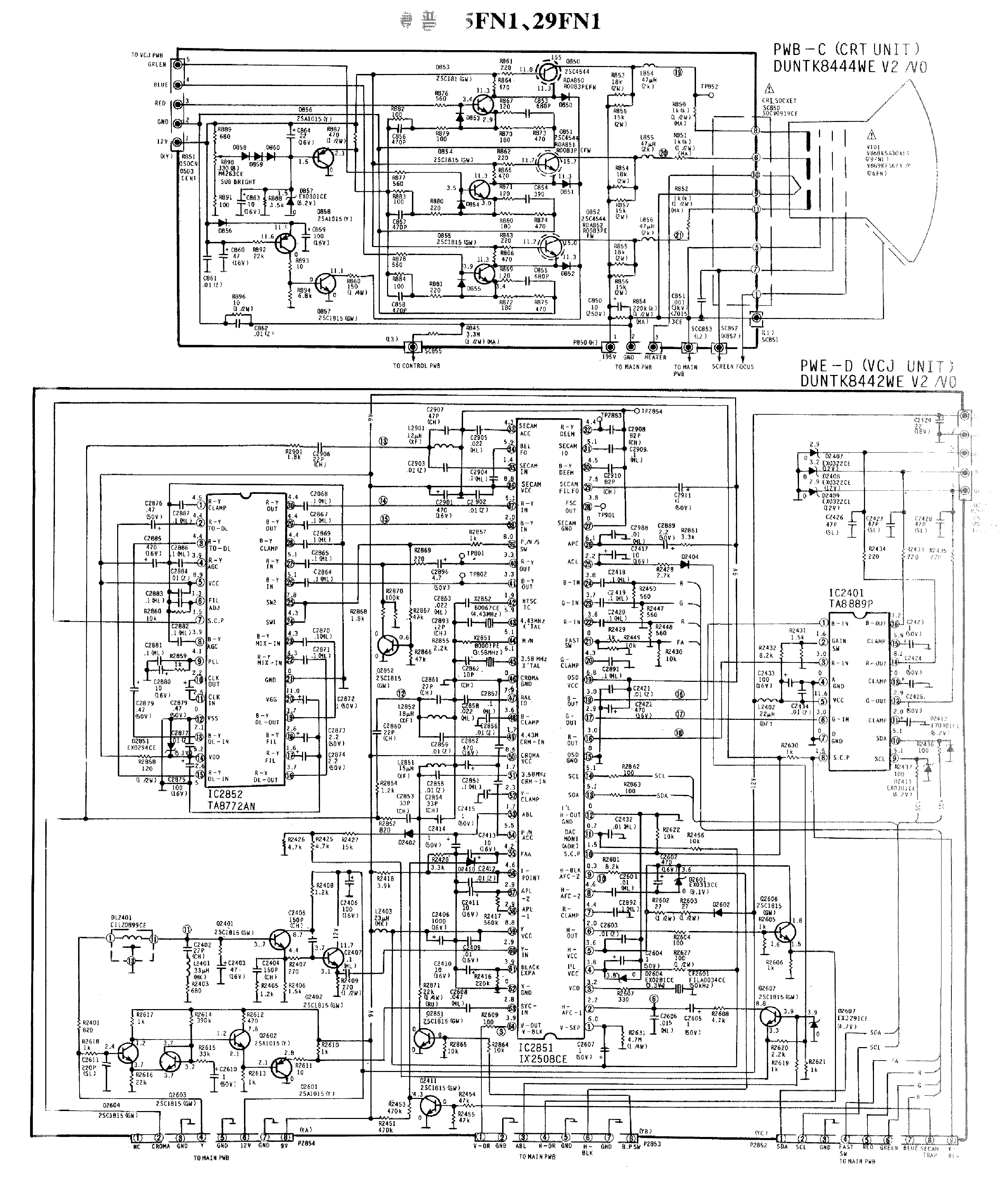 SHARP 25FN1 service manual (2nd page)