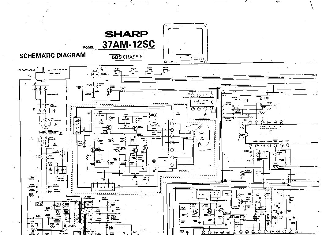 SHARP 37AM-12SC service manual (1st page)