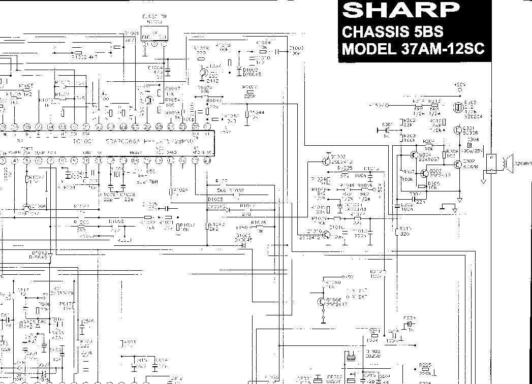 SHARP 37AM-12SC 5BS service manual (1st page)