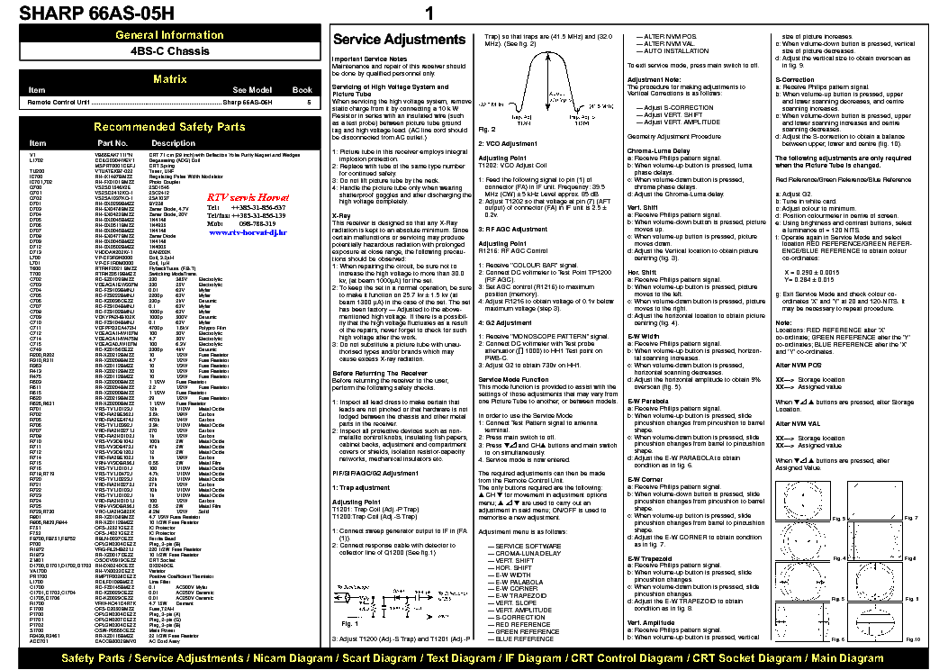 SHARP 66AS-05H CHASSIS 4BS-C SCH service manual (1st page)
