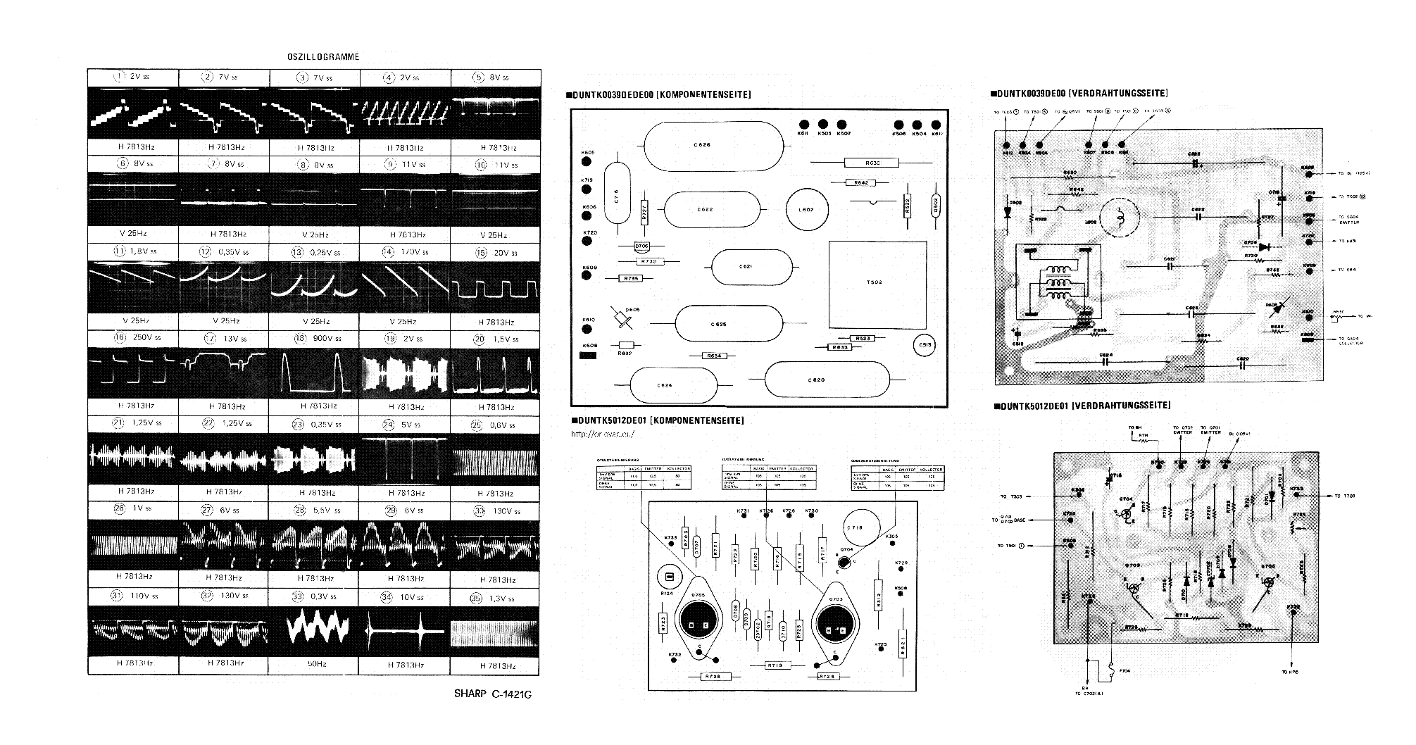 SHARP C-1421G SCH service manual (2nd page)