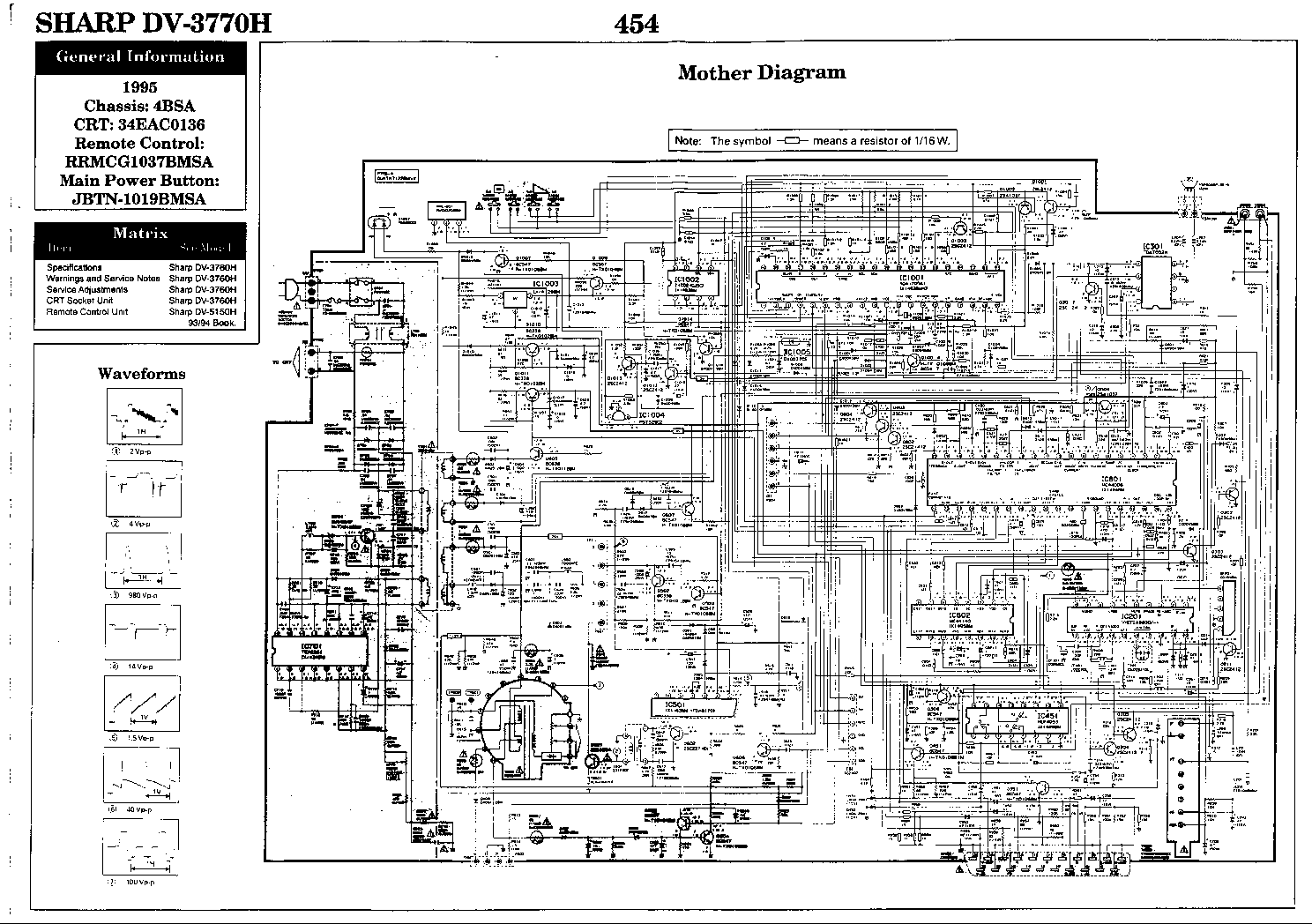 SHARP DV-3770H CH 4BSA service manual (1st page)