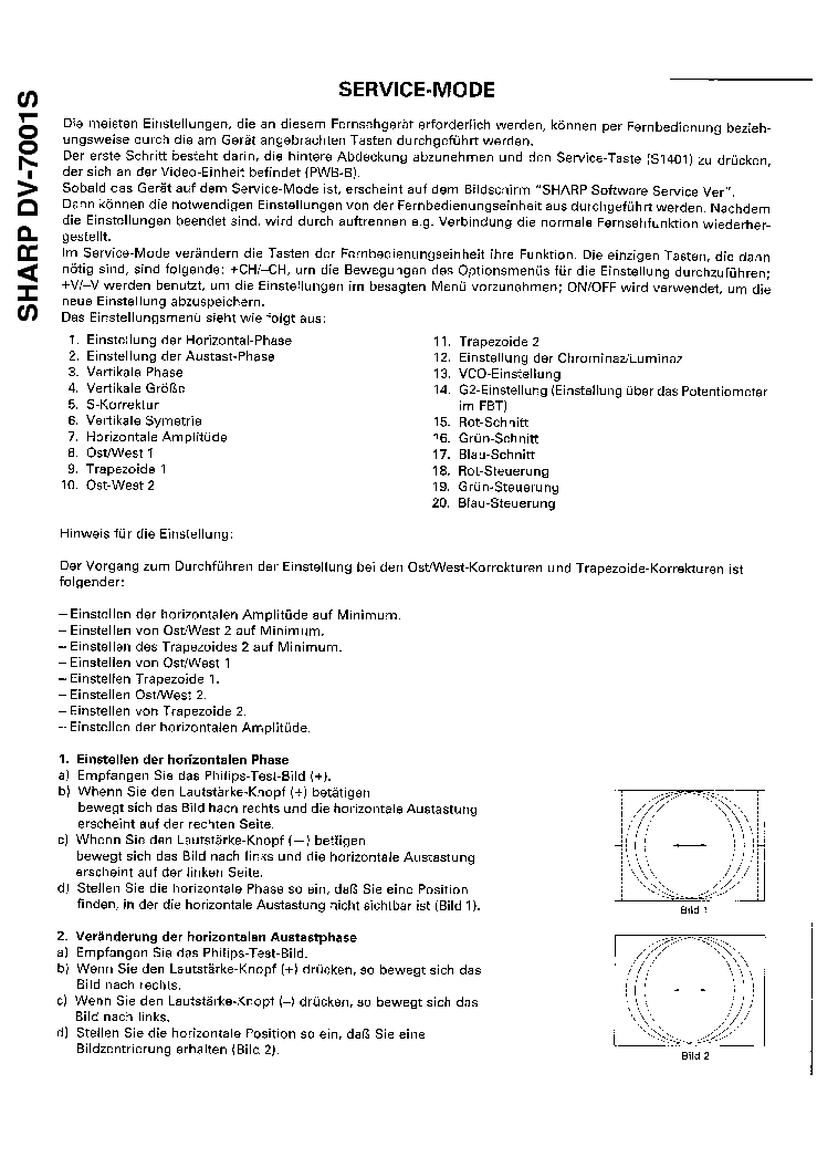 SHARP DV-7001S SCH service manual (1st page)