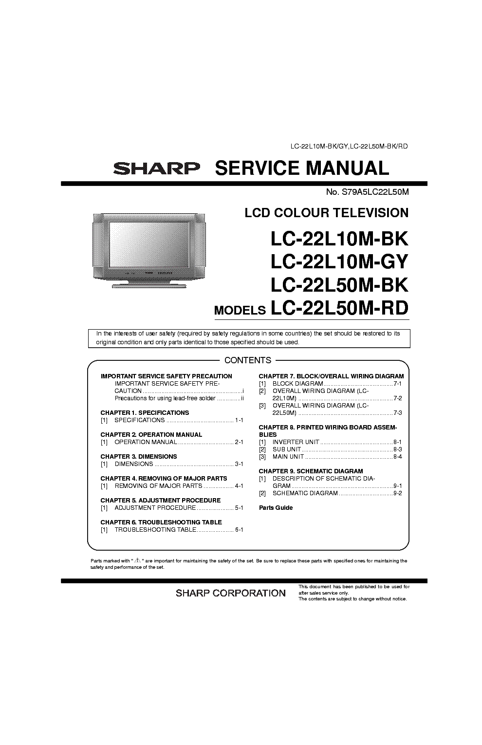 Sharp lc 32d44ru bk инструкция