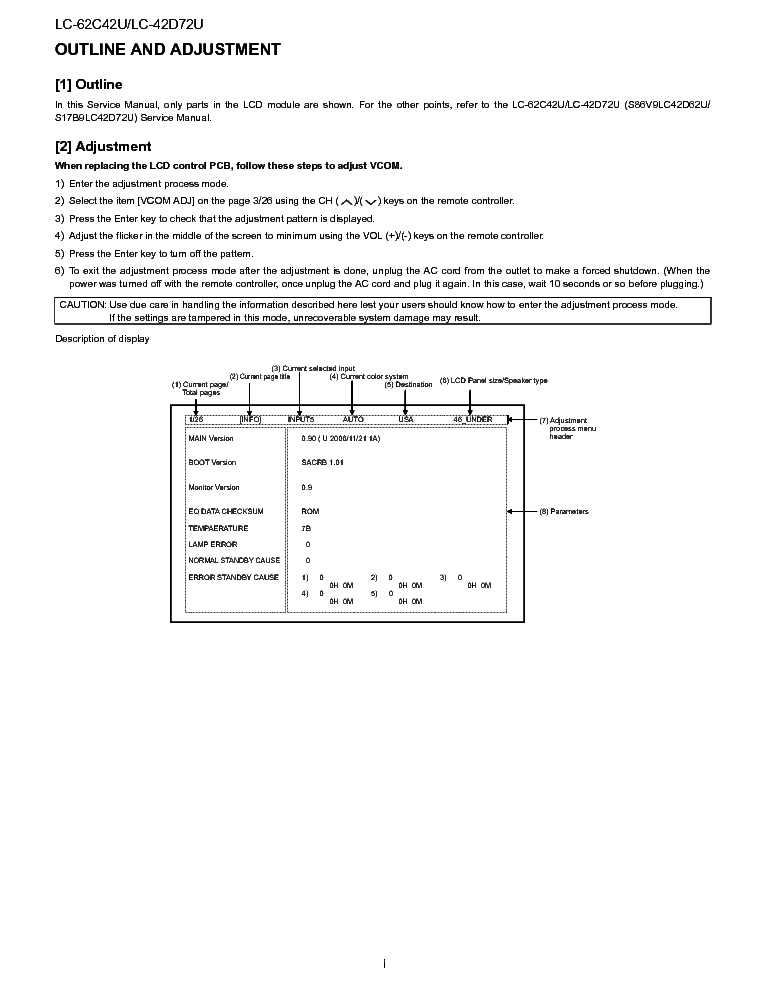 SHARP LC-42D72U LC-62C42U SUPP service manual (2nd page)