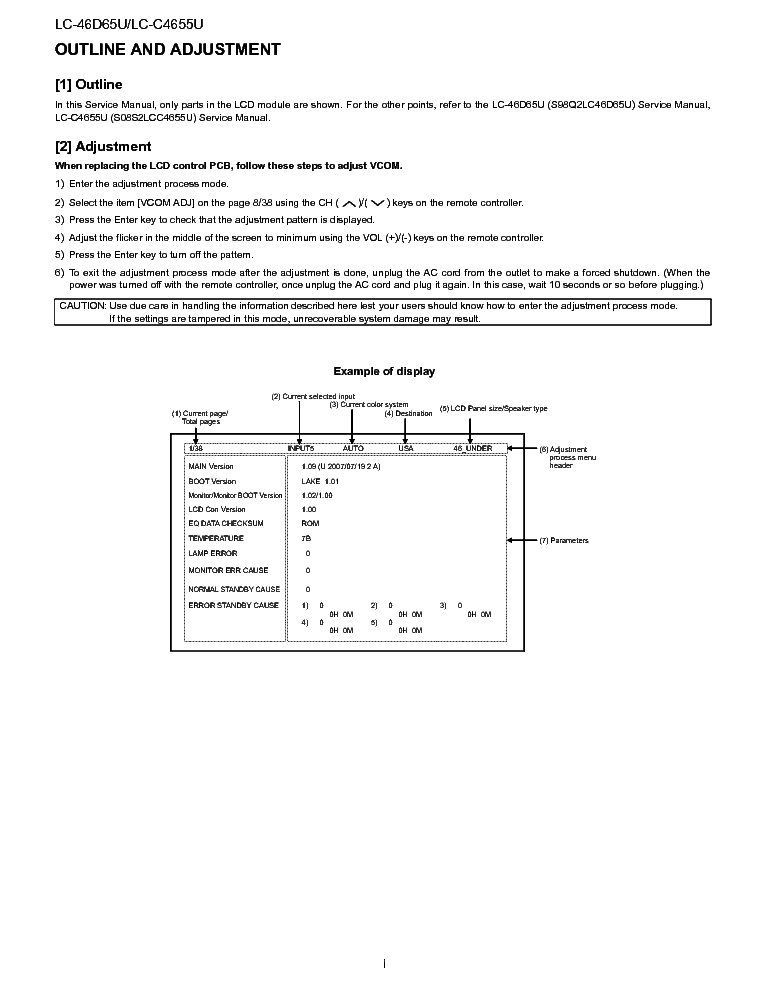 SHARP LC-46D65U LC-C4655U SUPP service manual (2nd page)