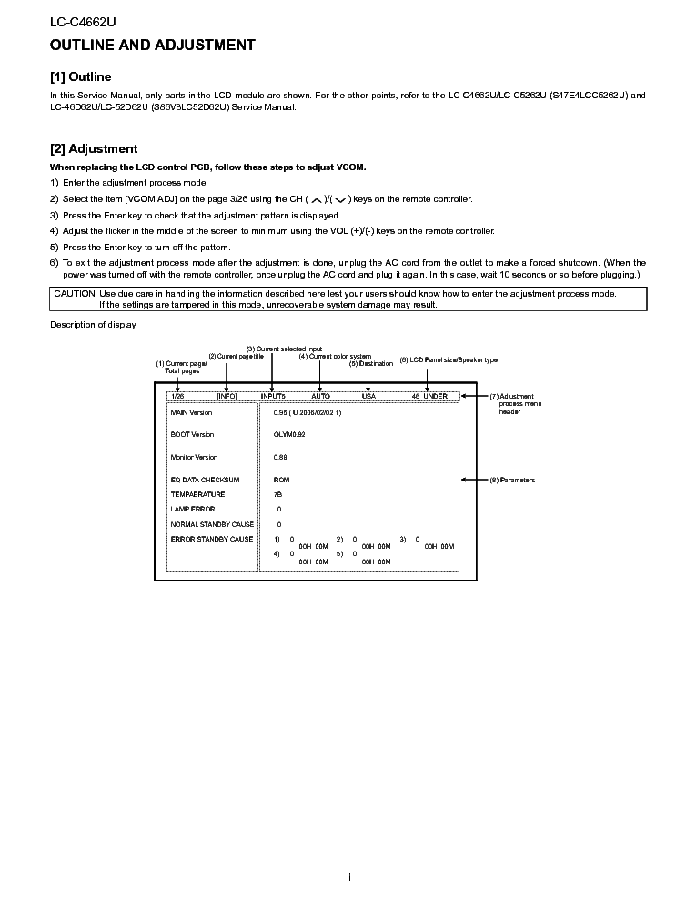 SHARP LC-C4662U SUPP service manual (2nd page)
