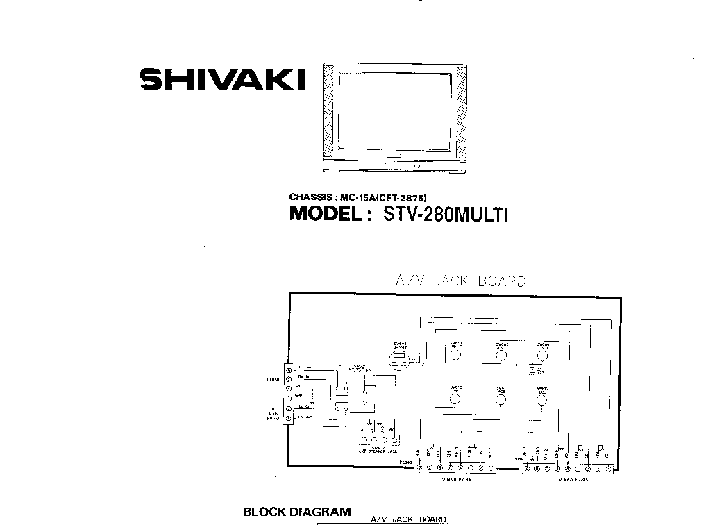 Shivaki stv 26l6 схема