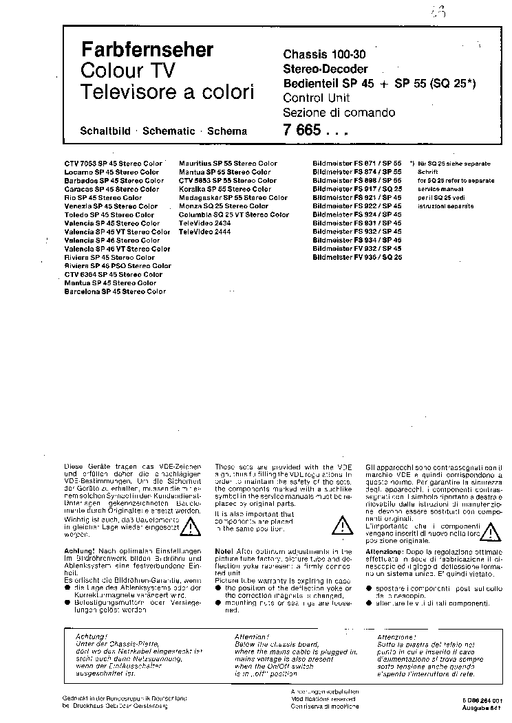 SIEMENS CM9301 TV D Service Manual download schematics eeprom repair info for electronics experts