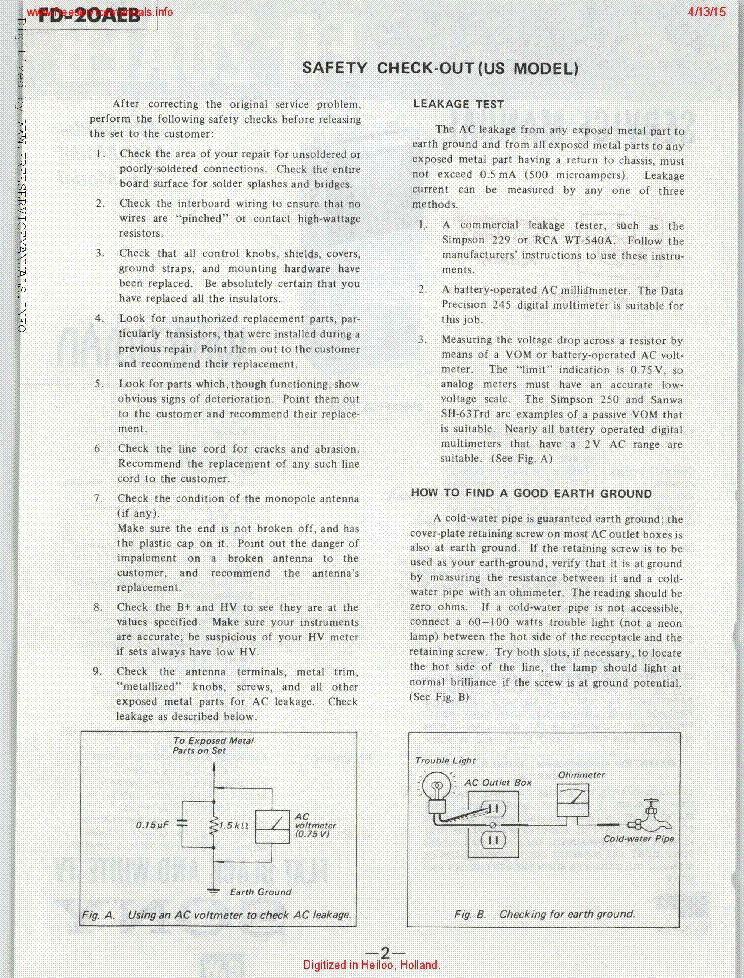 SONY FD-20AEB service manual (2nd page)