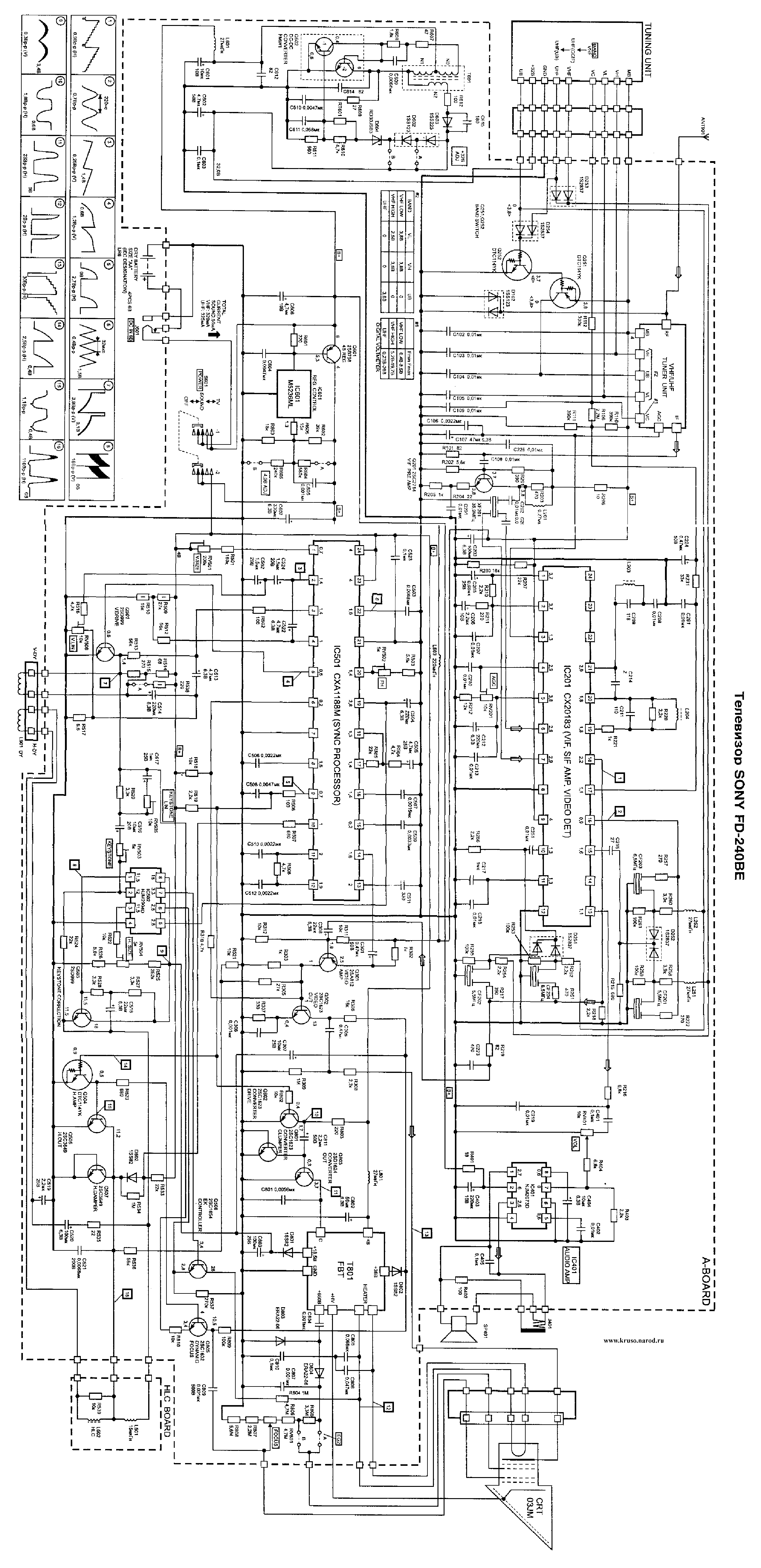 SONY FD-240BE service manual (1st page)
