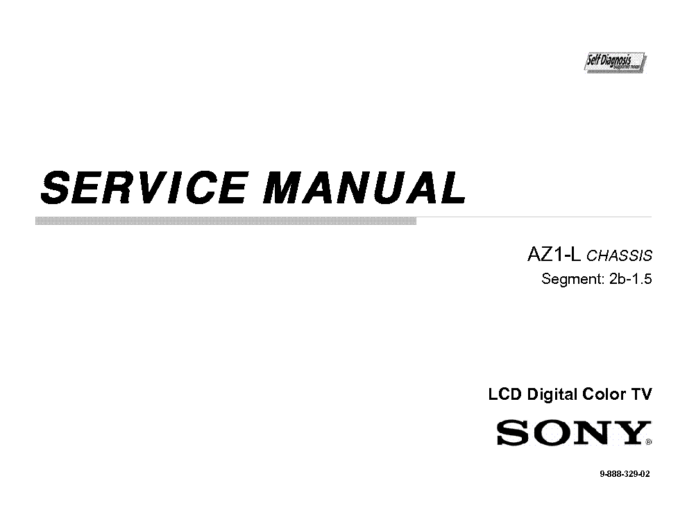 SONY KDL-55HX800 CHASSIS AZ1-L service manual (2nd page)