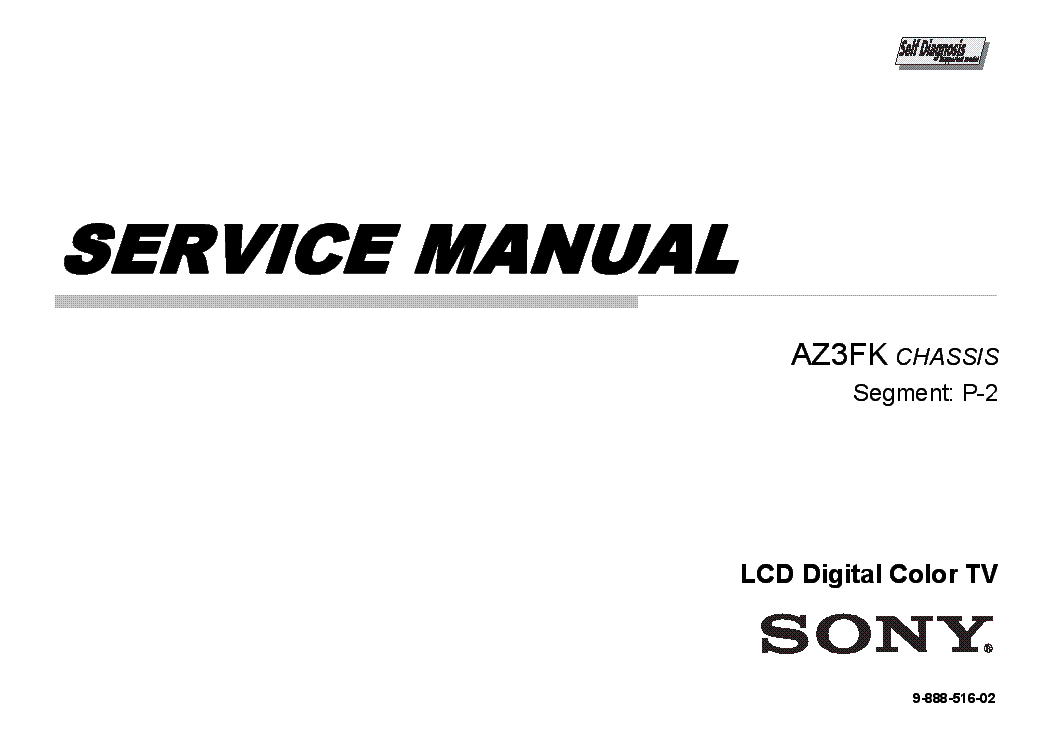 SONY KDL-60EX640 CHASSIS AZ3FK SM service manual (2nd page)