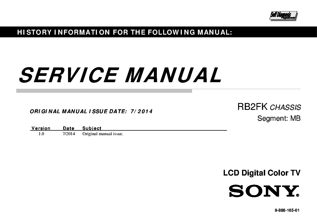 SONY KDL-60R510A CHASSIS RB2FK VER.1.0 service manual (1st page)