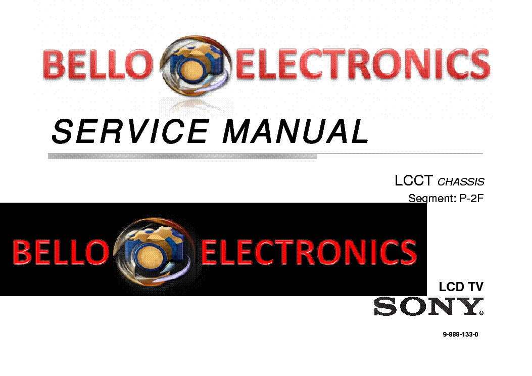 SONY KLV-22BX350 service manual (2nd page)