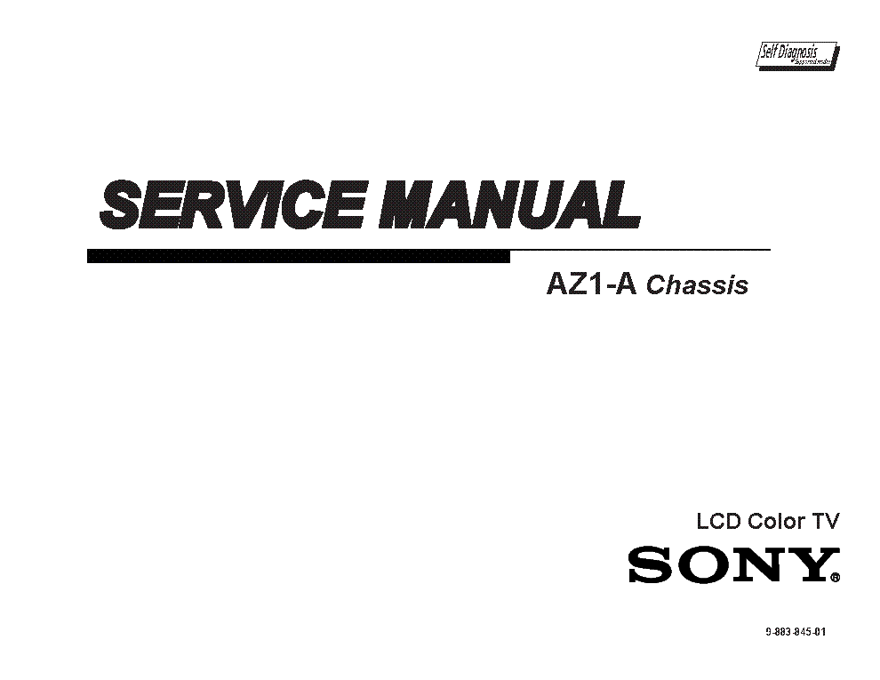 SONY KLV-32BX300 KLV-40BX400 CHASSIS AZ1-A VER.1.0 SM service manual (2nd page)
