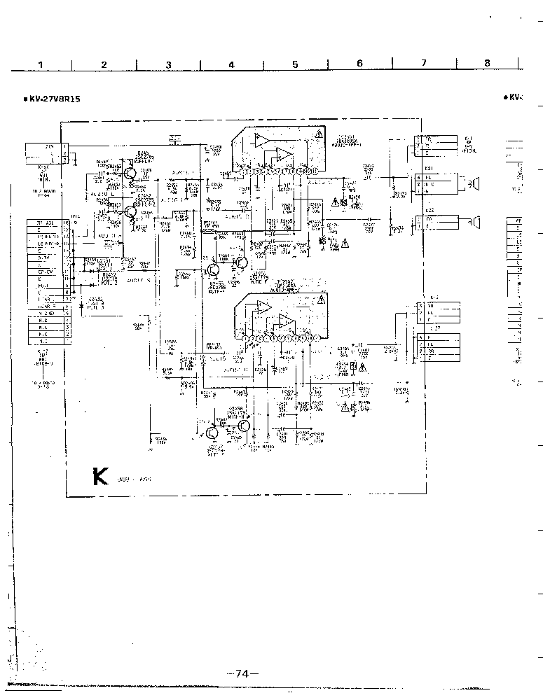 SONY KV-27XBR15 27VBR15 27XBR65-CHASSIS-ANU-1-SCH service manual