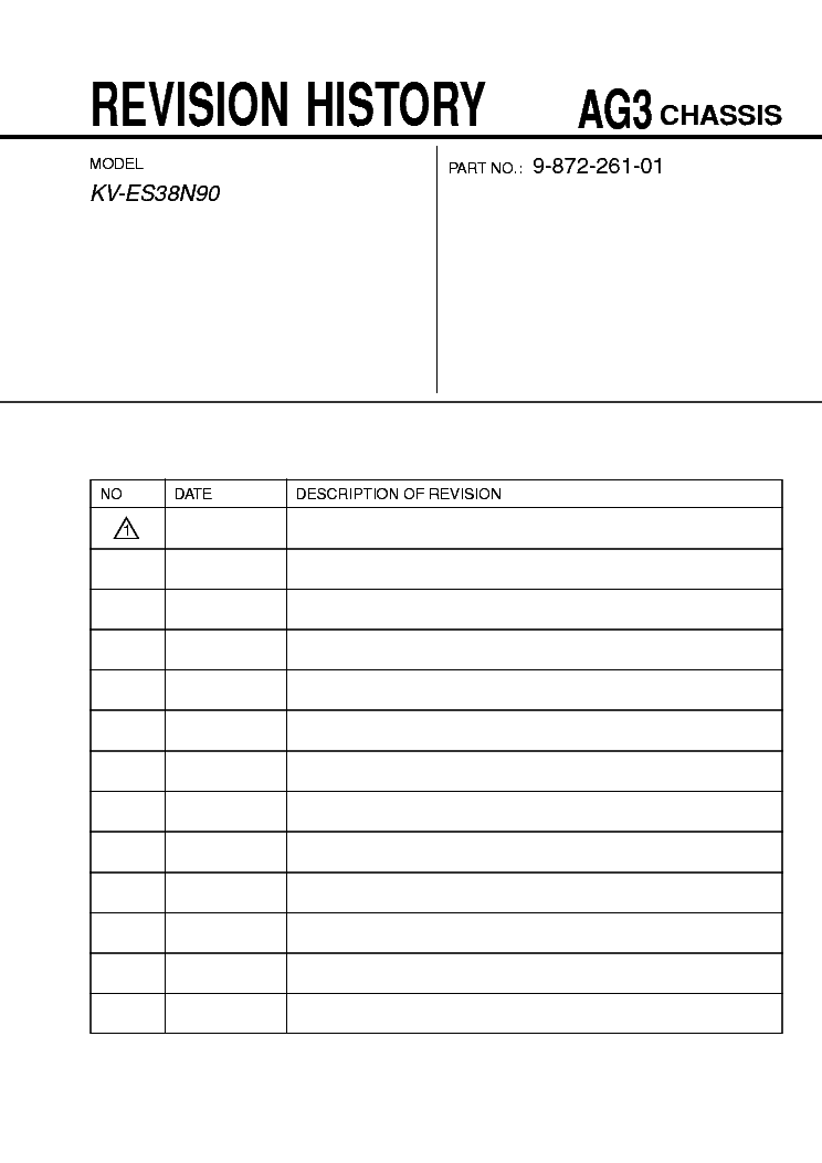 SONY KV-ES38N90 SM service manual (1st page)
