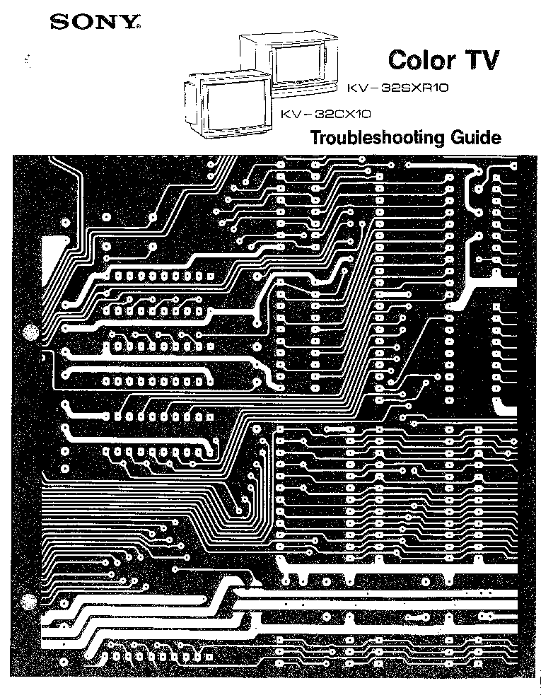 SONY KV32SXR10 32CX10 SM service manual (1st page)