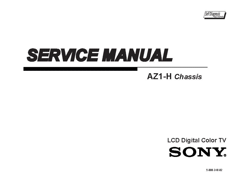 SONY XBR-52LX905 XBR-60LX905 CHASSIS AZ1-H VER.2.0 SM ARGENTINA service manual (2nd page)