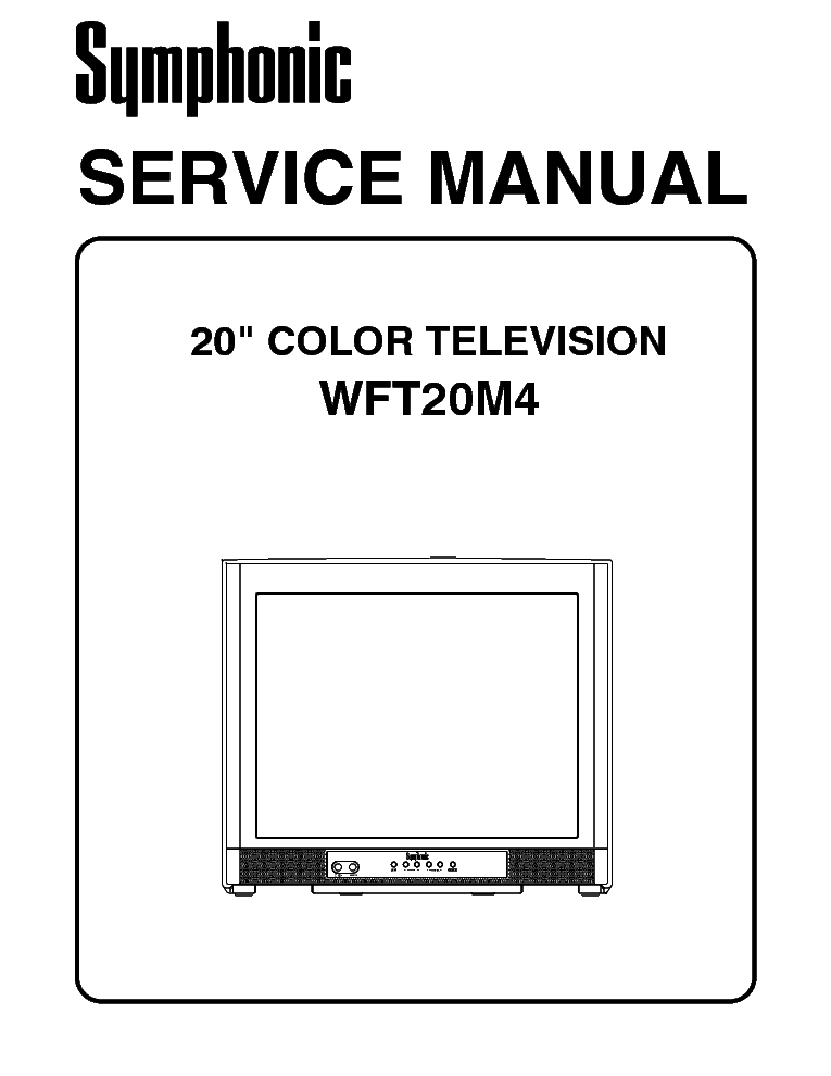 SYMPHONIC WFT20M4 Service Manual download, schematics, eeprom, repair ...