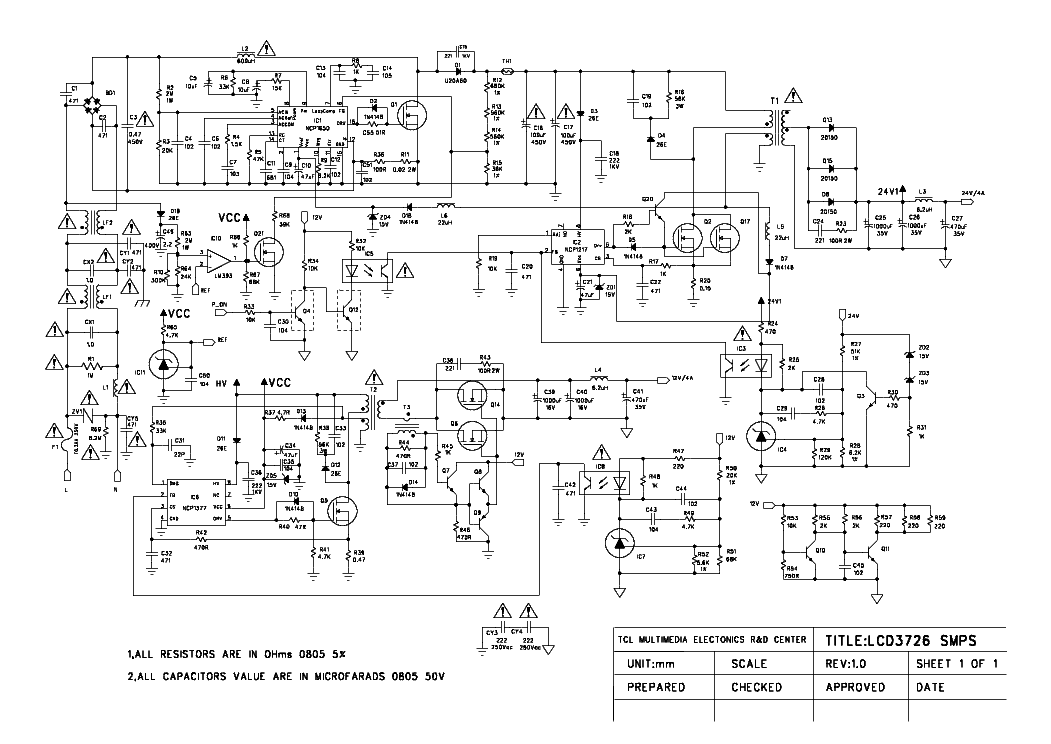 Tcl Tv Circuit Diagram