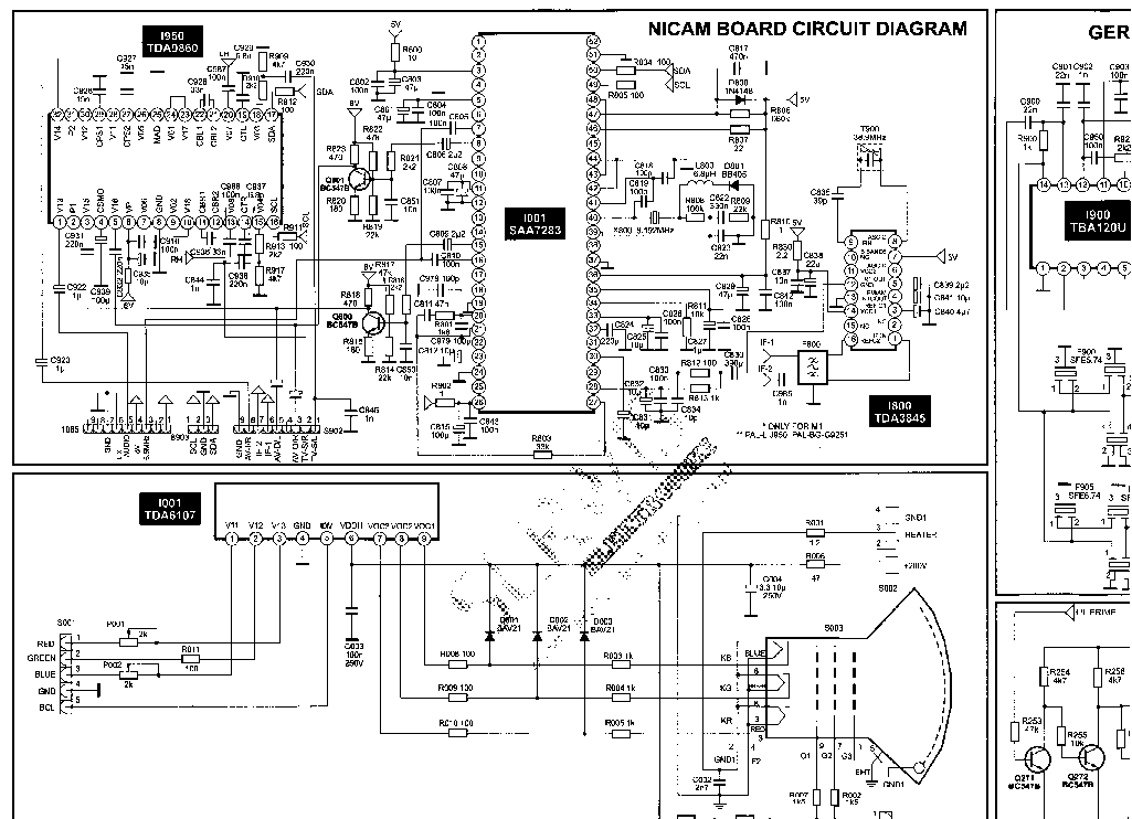 TELESTAR 8070 9470 ELEMIS 5470 CHASSIS SM-2 SCH service manual