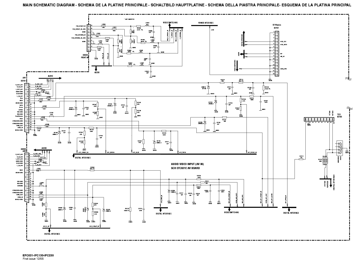 Pcb smps 1w efc031e ifc130 ifc230 схема