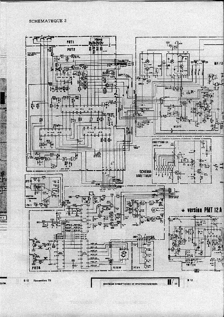 THOMSON CHASSIS B12 SCH service manual
