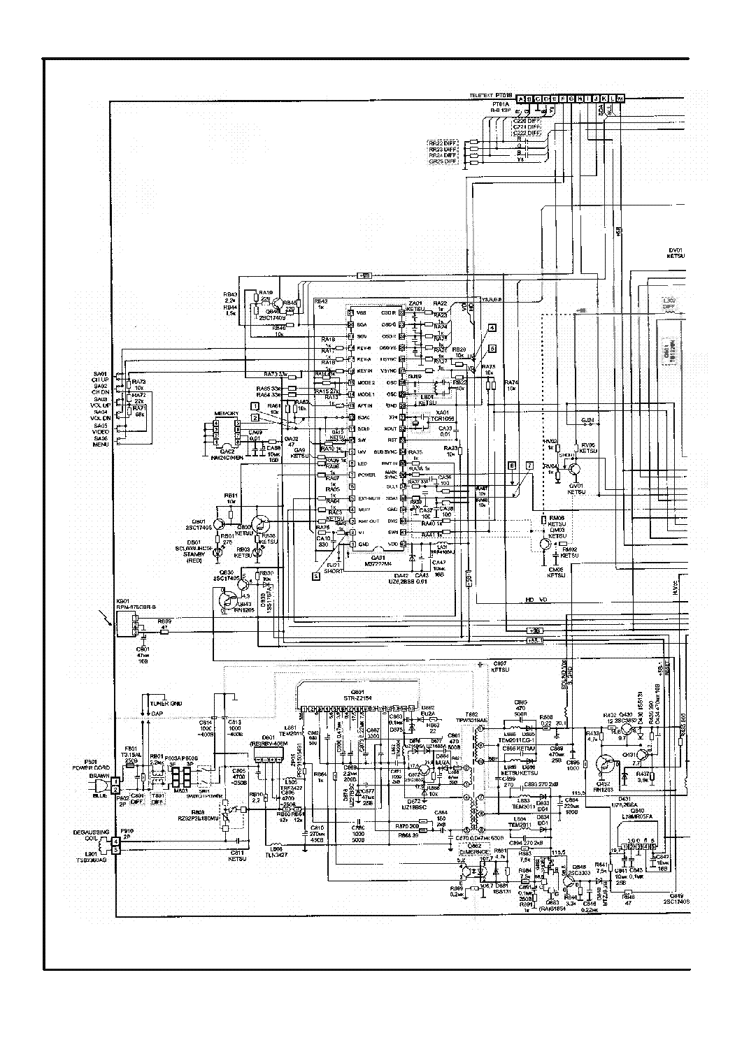 Toshiba 21cjz2rx схема