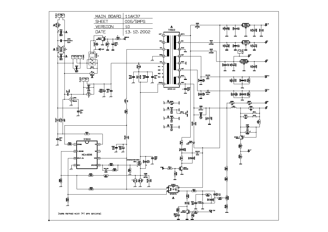 Шасси sct13b схема