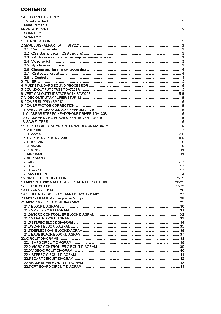 VESTEL 11AK37-5 service manual (1st page)