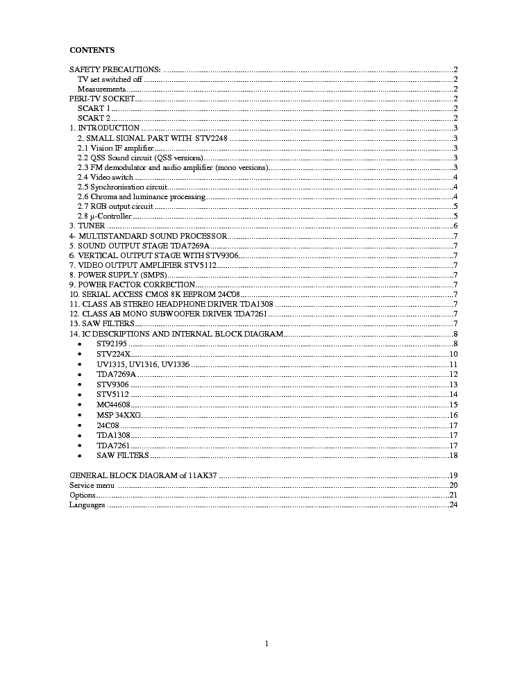 VESTEL 11AK37-MANUAL service manual (1st page)