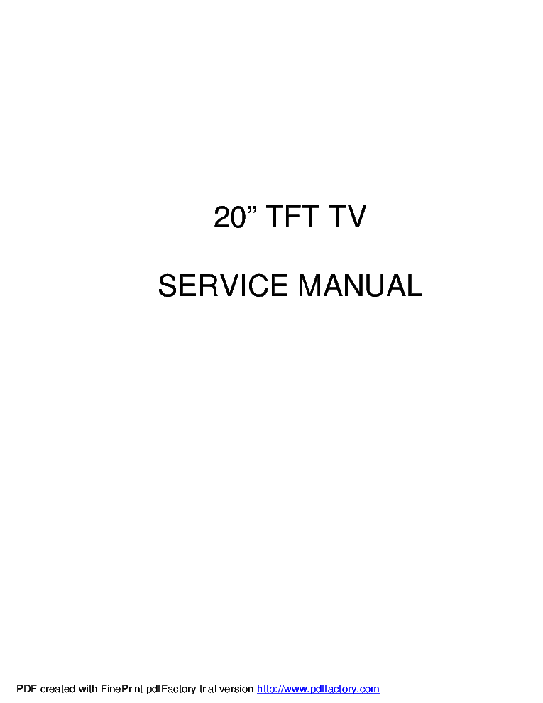 VESTEL 17MB07 SM service manual